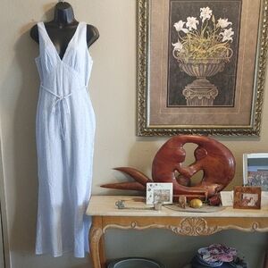 Princess Polly Baby Blue Eyelet Maxi Dress